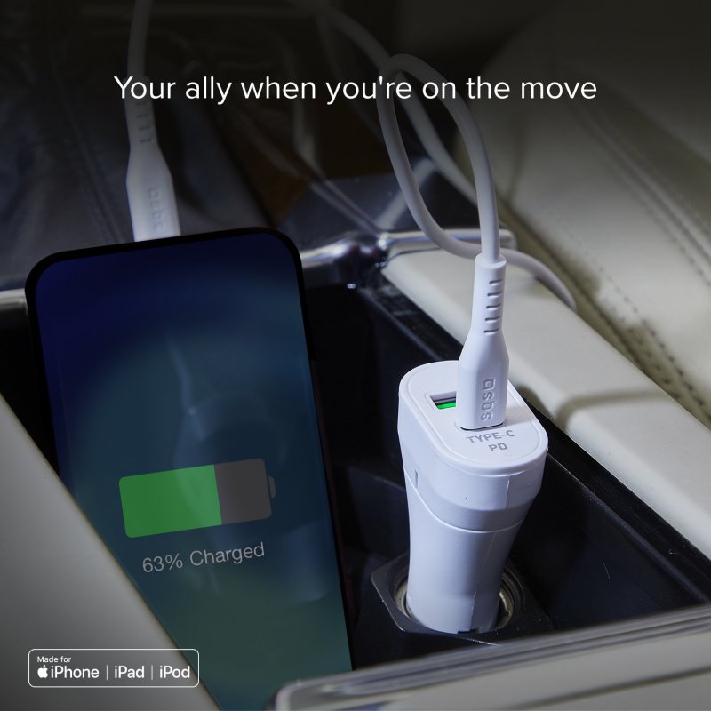 PD 18W in-car charger