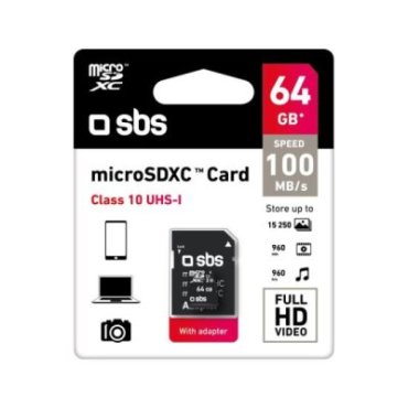 64 GB Class 10 Micro SDXC with adapter