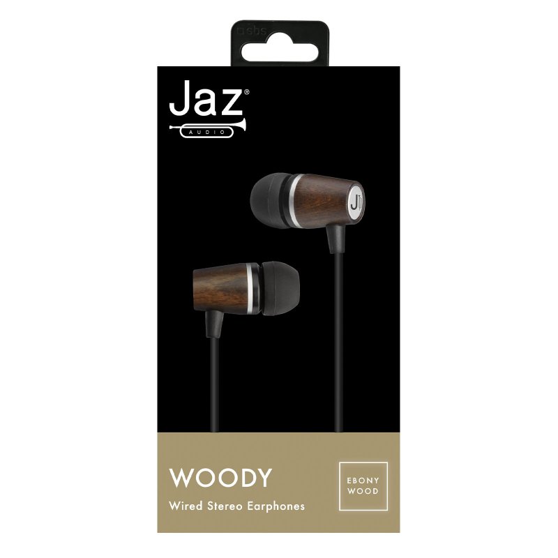 Woody stereo wire earphones