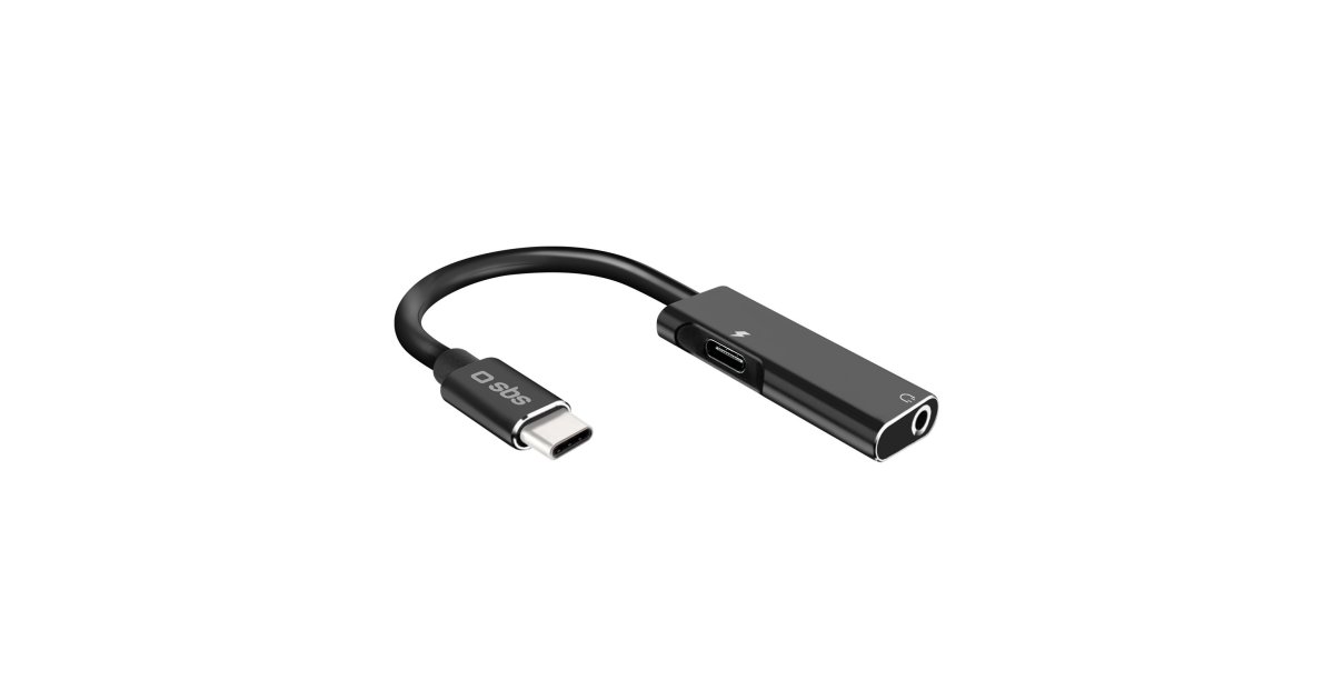 USB-C to 3.5mm jack adapter charging