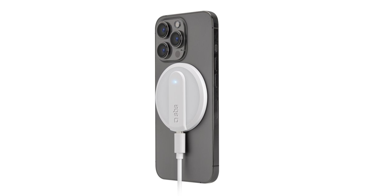 Chargeur sans Fil Induction Magnétique,Pad Chargeur Voyage Portable Qi  Rapide pour Appareils de MagSafe Apple