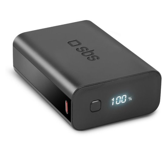 SBS Fast Charge - Batterie externe Triple USB / USB-C 10.000 mAh - Bleu  1-7339851 
