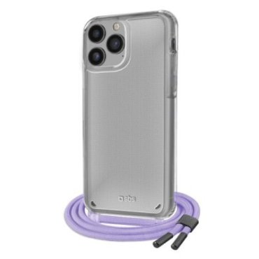 Transparente Hülle mit farbigem Umhängeband für das iPhone 14 Pro