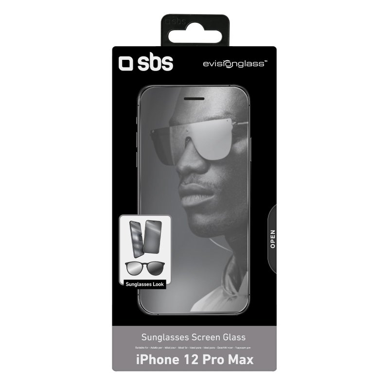 Cristal protector con efecto espejo para iPhone 12 Pro Max