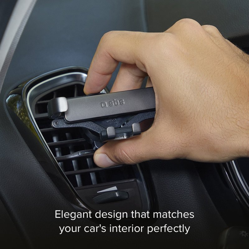 Car smartphone holder with auto-lock