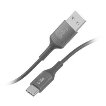 USB-A to USB-C data and charging cable with recycling kit