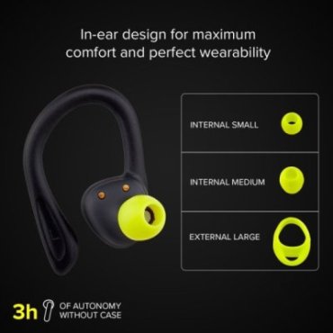 TWS Sport Races earphones with ear hooks