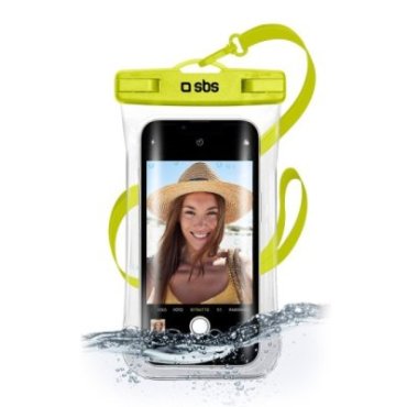 Waterproof case with selfie grip, universal size for smartphones up to 6.8"