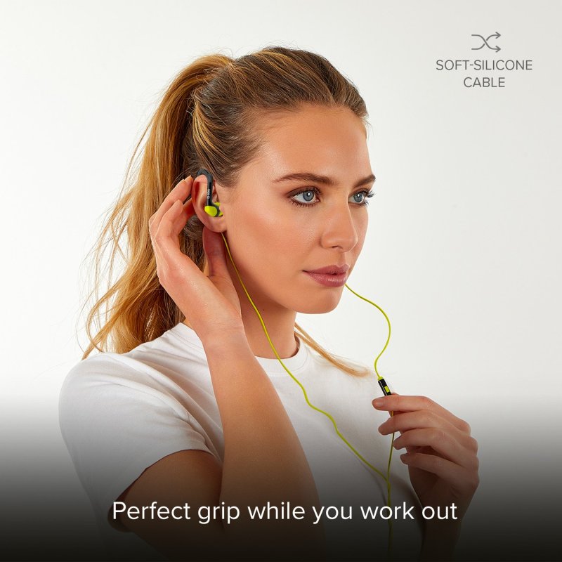 In-ear stereo earphones Runway Sport, jack 3,5 mm with microphone and answer button