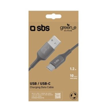 USB-A to USB-C data and charging cable with recycling kit