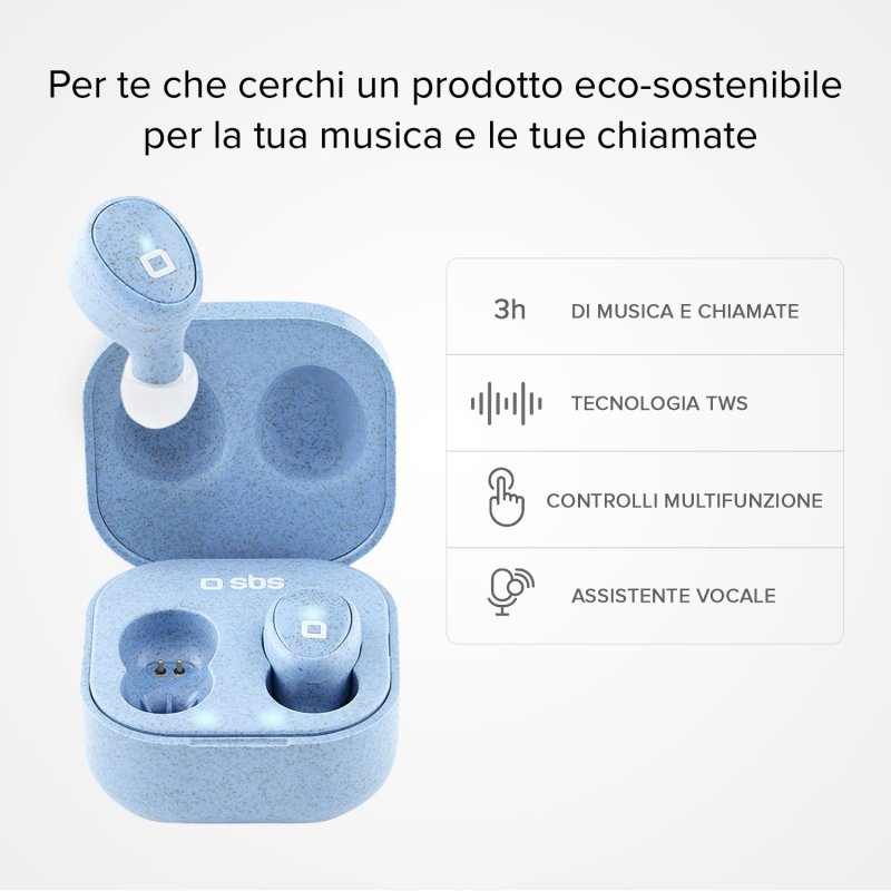 Wireless TWS eco-friendly earphones