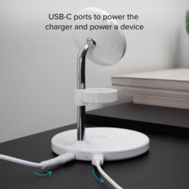 3-in-1 vertical wireless charging station