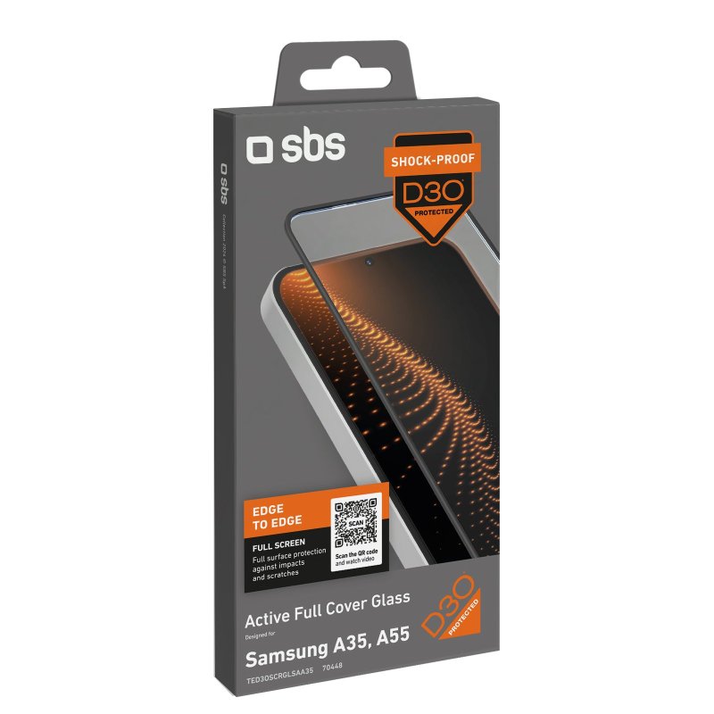 Ultra-strong screen protector for Samsung Galaxy A35/A55 with D3O technology