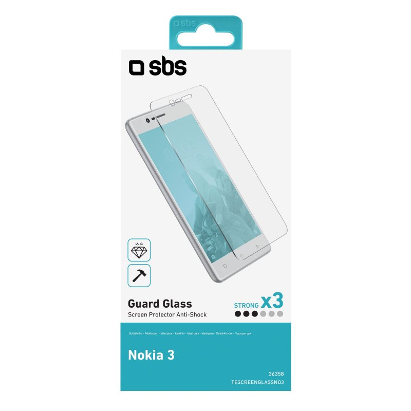 Glass screen protector for Nokia 3