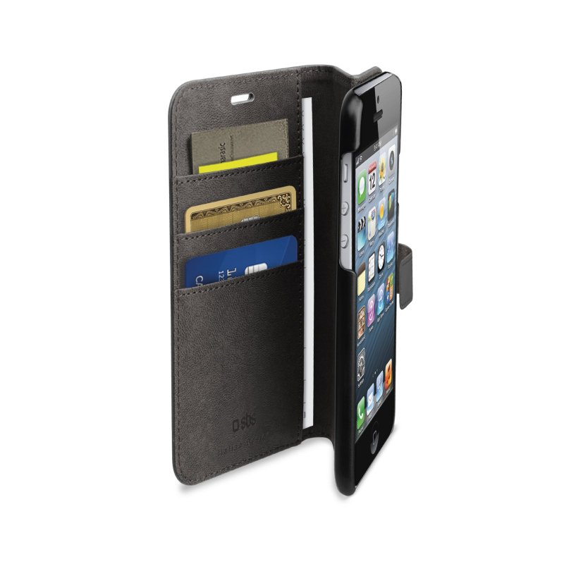 Book Wallet Case with stand function for iPhone SE/5S/5