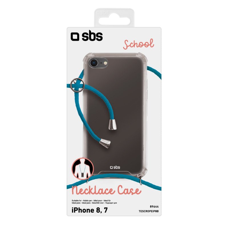 School cover with neck strap for iPhone 8/7