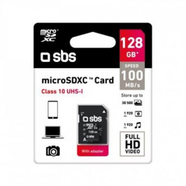 128 GB Class 10 Micro SDXC with adapter
