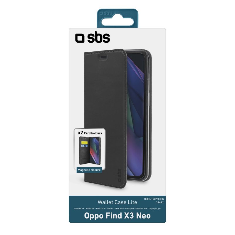 Book Wallet Lite Case for Oppo Find X3 Neo