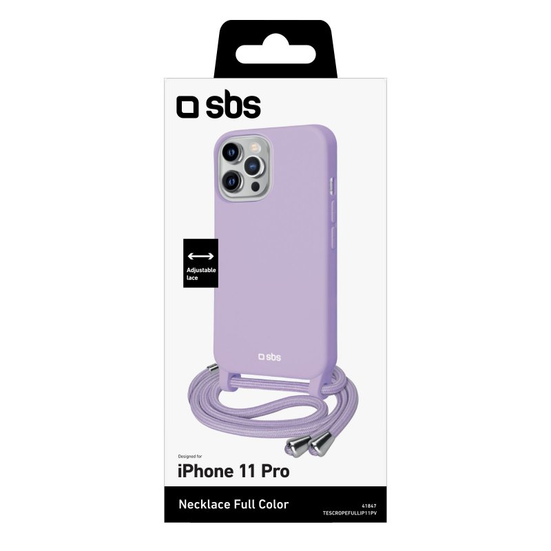Colourful cover with neck strap for iPhone 11 Pro