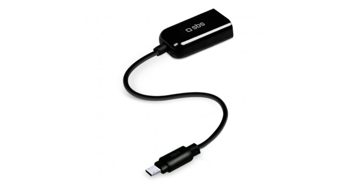 Black Micro USB to OTG Works with HP Slate 8 Pro Direct On-The-Go Connection Kit and Cable Adapter! 