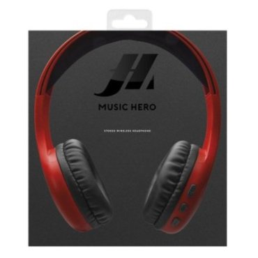 Adjustable stereo headphones with soft ear cushions and built-in microphone, Bluetooth V5.0, buttons for call and music manageme