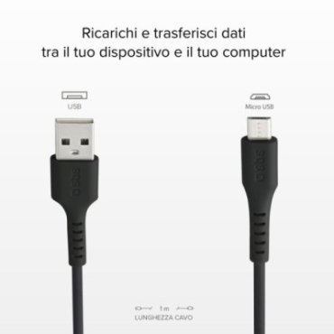 2Pezzi】 Trasferimento Dati e Ricarica 2M RAMPOW Cavo Micro USB【2M Grigio 