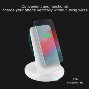 Desk stand with 10W wireless charging