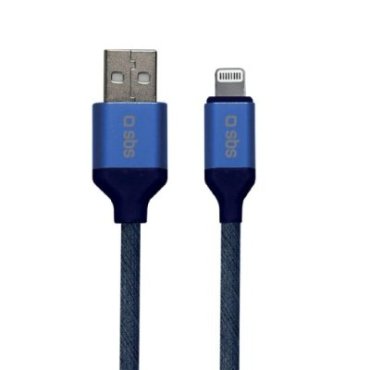 USB - Lightning charging cable denim finish
