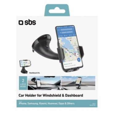 SBS Wind Wide - Supporto auto orientabile per telefono con fissaggio a  ventosa, Altri accessori telefonia in Offerta su Stay On