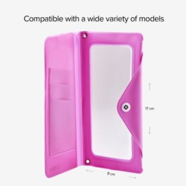 Splash-resistant transparent universal case