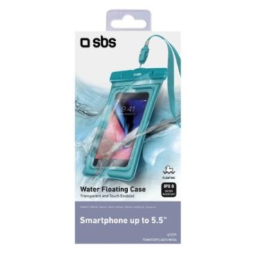 Waterproof floating case for smartphones up to 5.5-inches