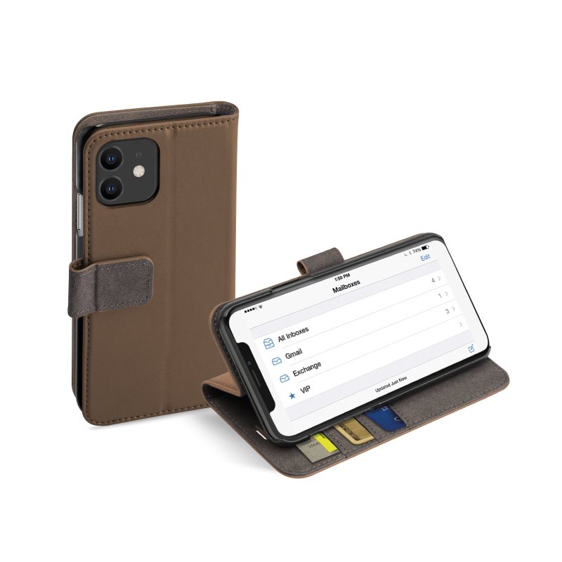 Book Wallet Case with stand function for iPhone 11