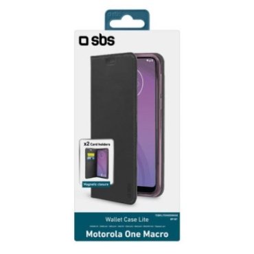Book Wallet Lite Case for Motorola One Macro