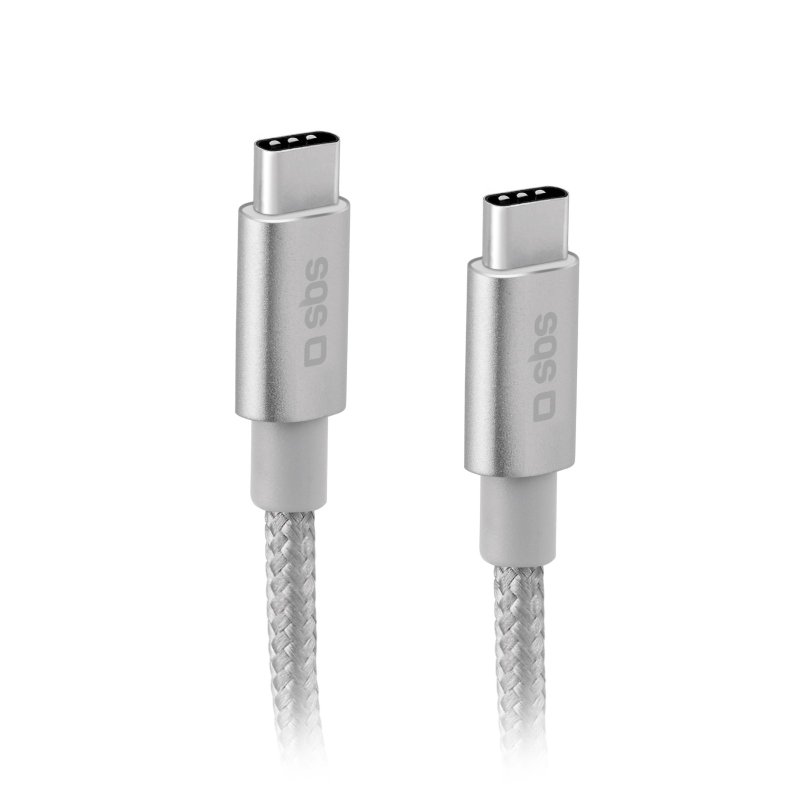 USB-C to USB-C anti-tangle fabric cable