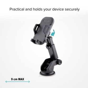 Telescopic car holder with suction cup