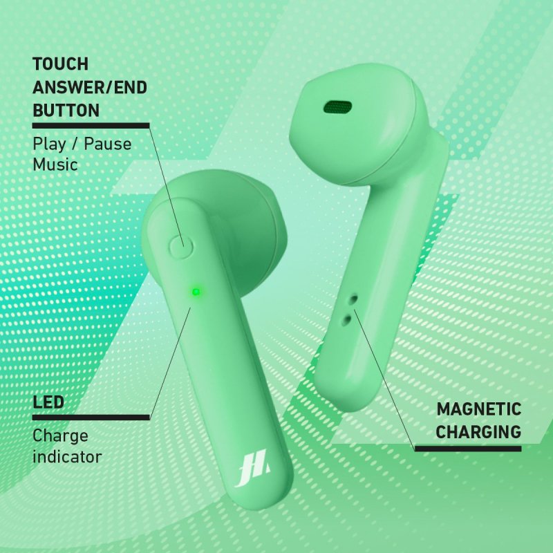 TWS Beat – Twin earphones with automatic ON-OFF and charging case