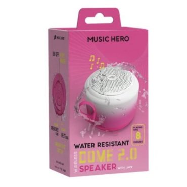 Water-resistant wireless speaker with strap