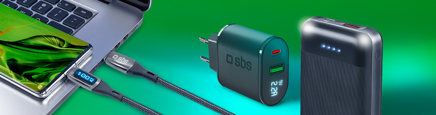 SBS - Double USB / USB-C Chargeur voiture Quick Charge 20W 2.2A