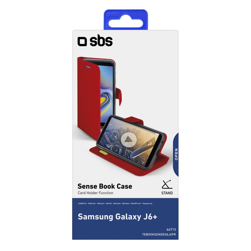 Samsung Galaxy J6+ Book Sense case