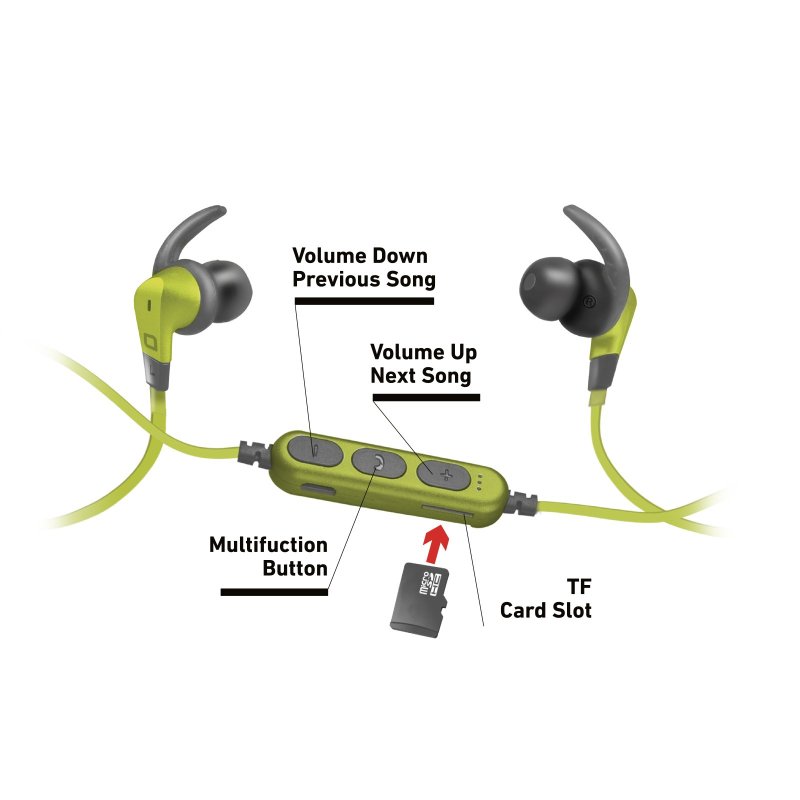 Wireless earset with MP3 player