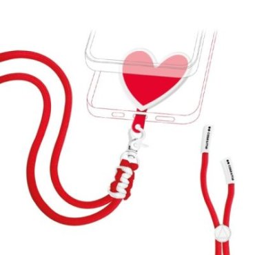 Correa universal para el cuello del smartphone en forma de corazón