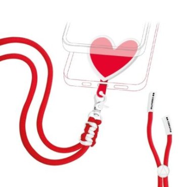 Heart-shaped universal neck strap for smartphones