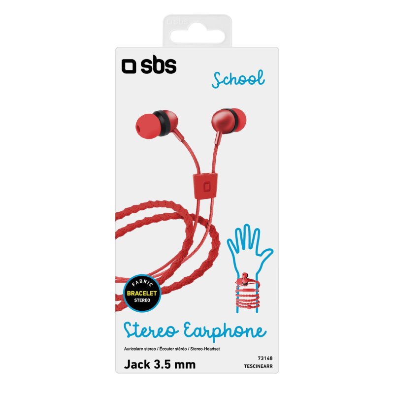 School bracelet stereo earphones