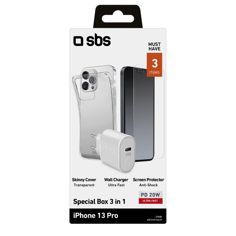 iPhone13 Pro charger, cover and screen kit