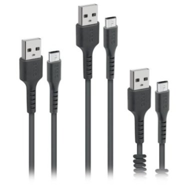 USB to Micro-USB data and charging cable kit