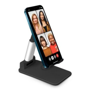 Portable desktop stand for smartphones and tablets up to 12"