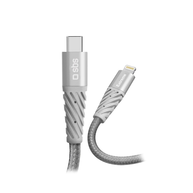 Ultra-durable aramid fibre USB-C - Lightning cable