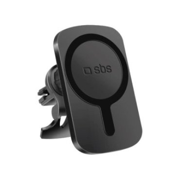 Swivel car holder with wireless charger for iPhone compatible with MagSafe
