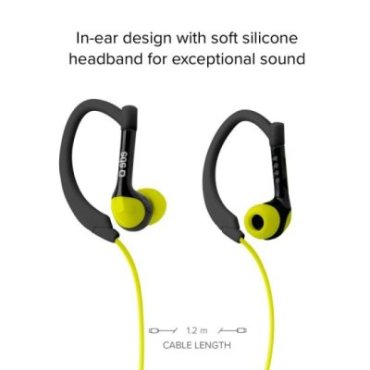Kopfhörer Mikrofon Sport, Antworttaste Stereo mit Kabel mit In-Ear und Runway 3,5-mm-Buchse