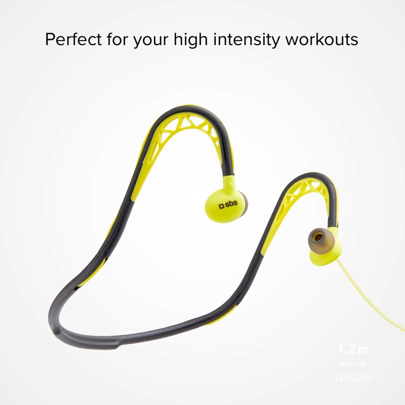 Stereo earphones for sport with a headband